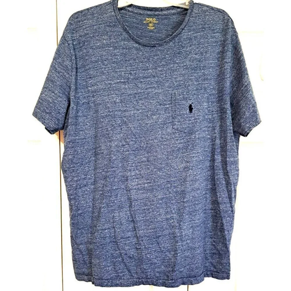 Polo Ralph Lauren Men's XL Blue Heathered Short Sleeve T-Shirt